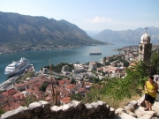 Czarnogóra - Kotor - zaczynamy zdobywanie murów obronnych