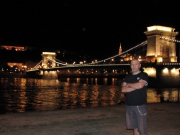 Węgry - Budapeszt - Most Łańcuchowy w tle